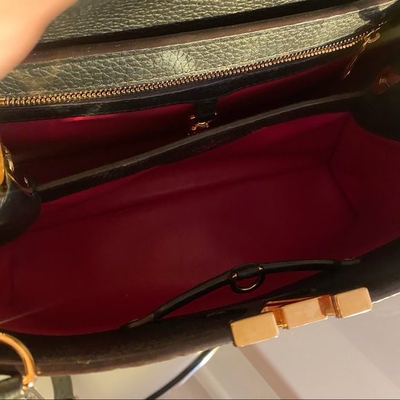 Louis Vuitton black taurillon leather Capucines MM - Picture 7 of 16